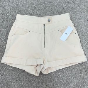 Urban Outfitters Ivory high waisted shorts